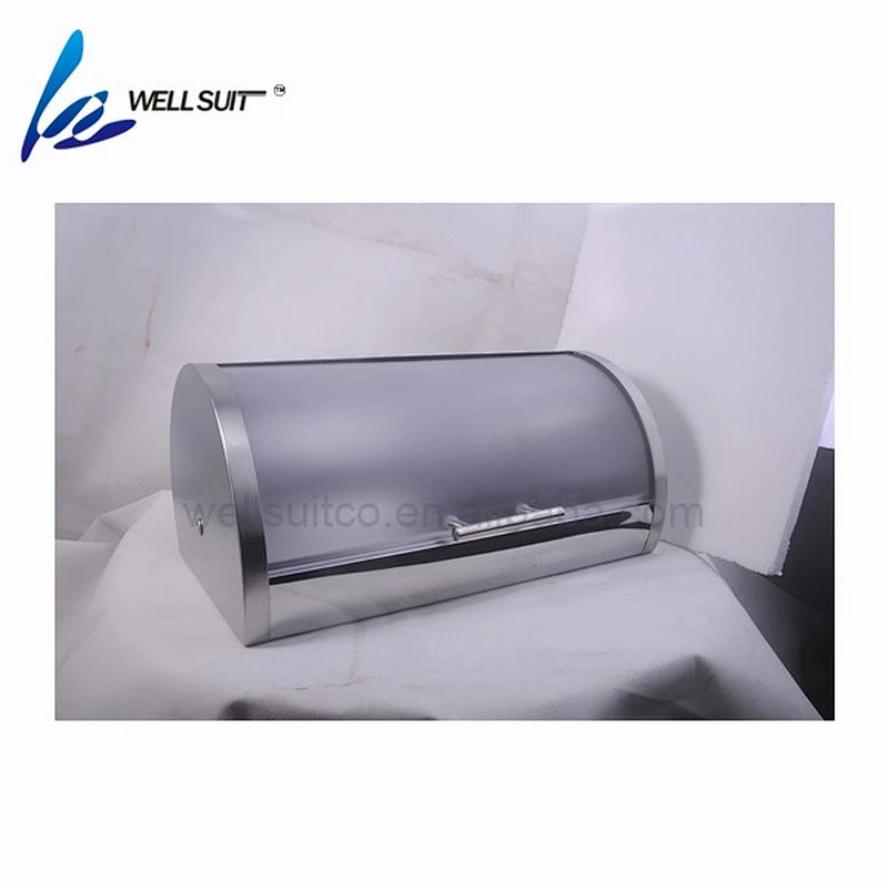 Colourful metal bread box and food storage