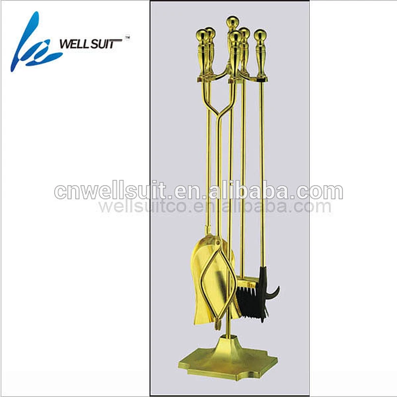 Hot selling fireplace accessory 5 in 1 fireplace tool set