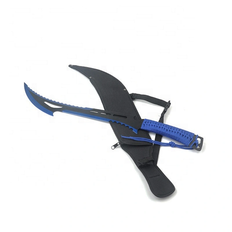 Customized design stainless steel outdoor survival matchet knife with sheath