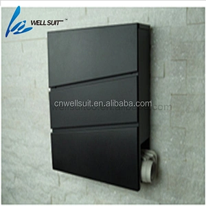 Locking Mailbox Modern Galvanized Steel Mailbox Lockable Post Mailbox Letterbox gray