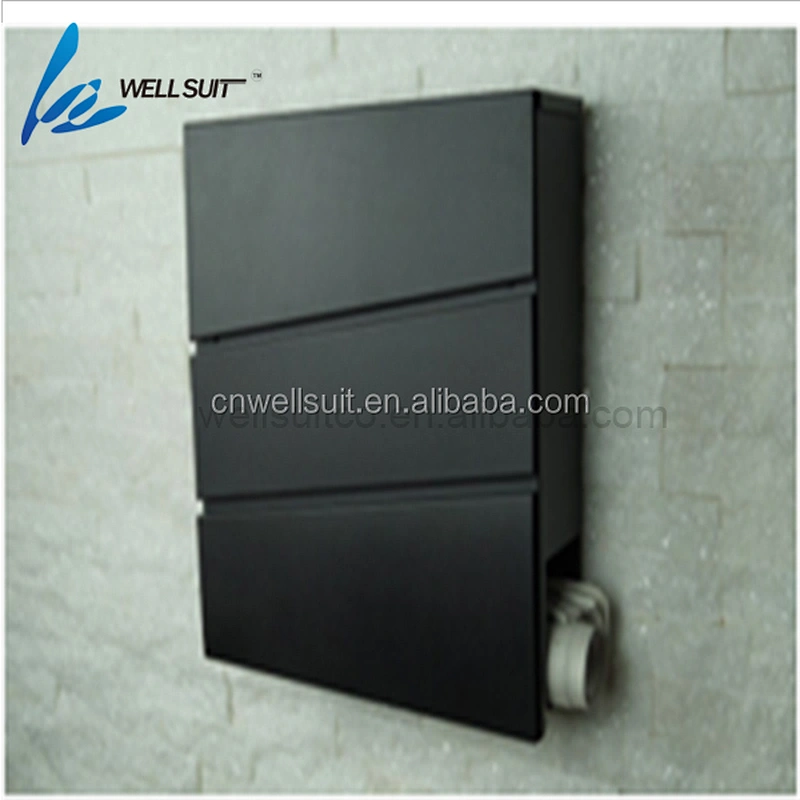 Locking Mailbox Modern Galvanized Steel Mailbox Lockable Post Mailbox Letterbox gray