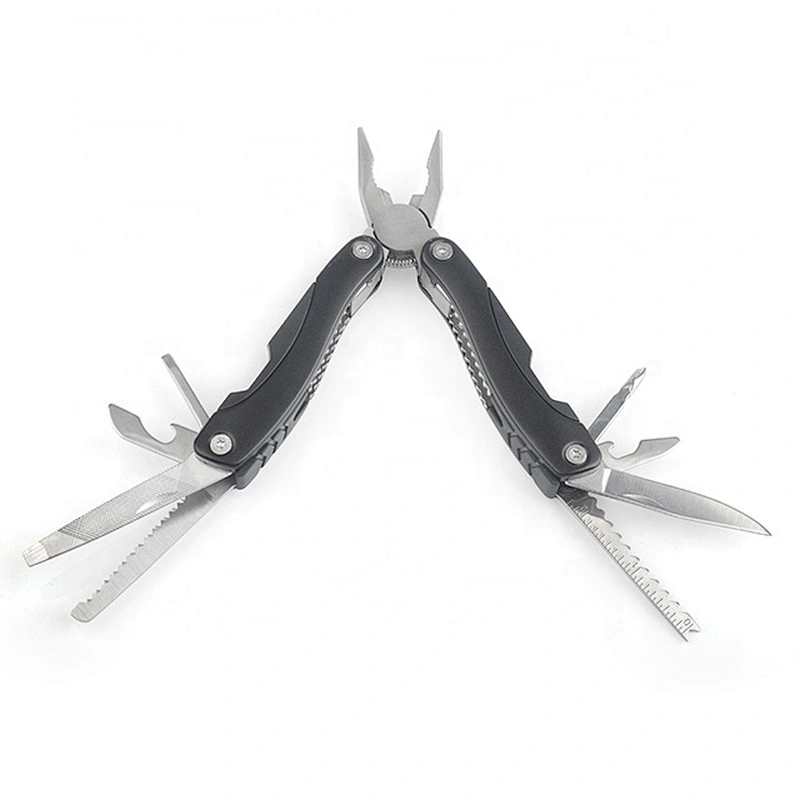 9 In 1 Black Color Outdoor Multi functions Stainless Steel Plier with Aluminium Handle
