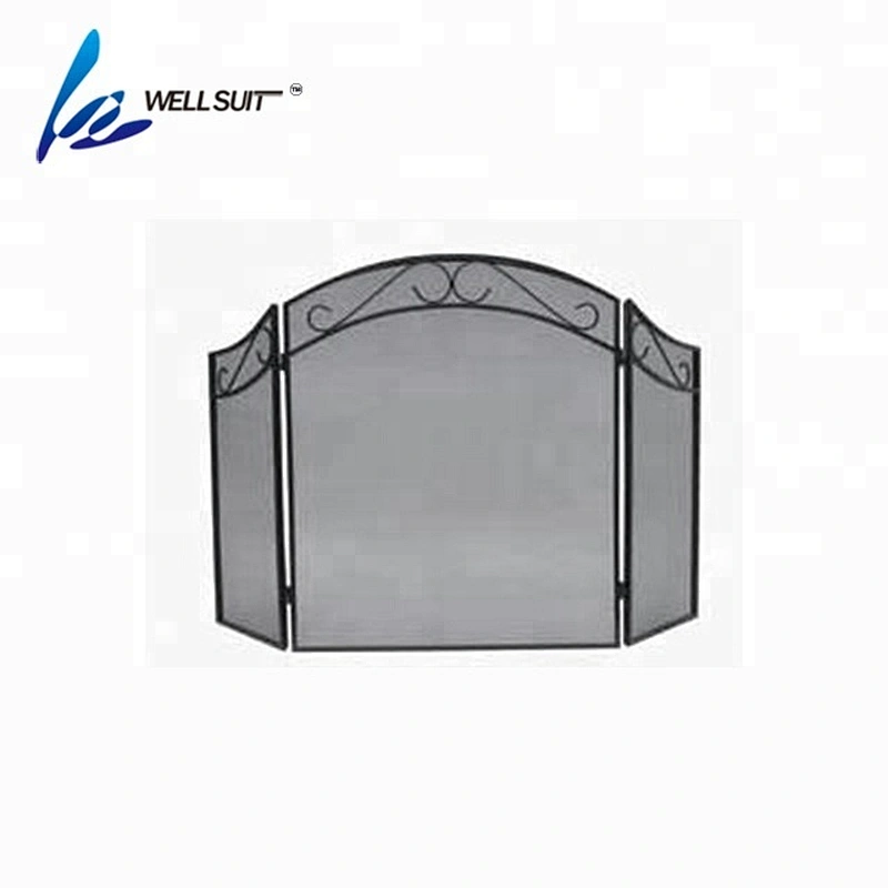 Hot sale Folding  fireplace screen door screen