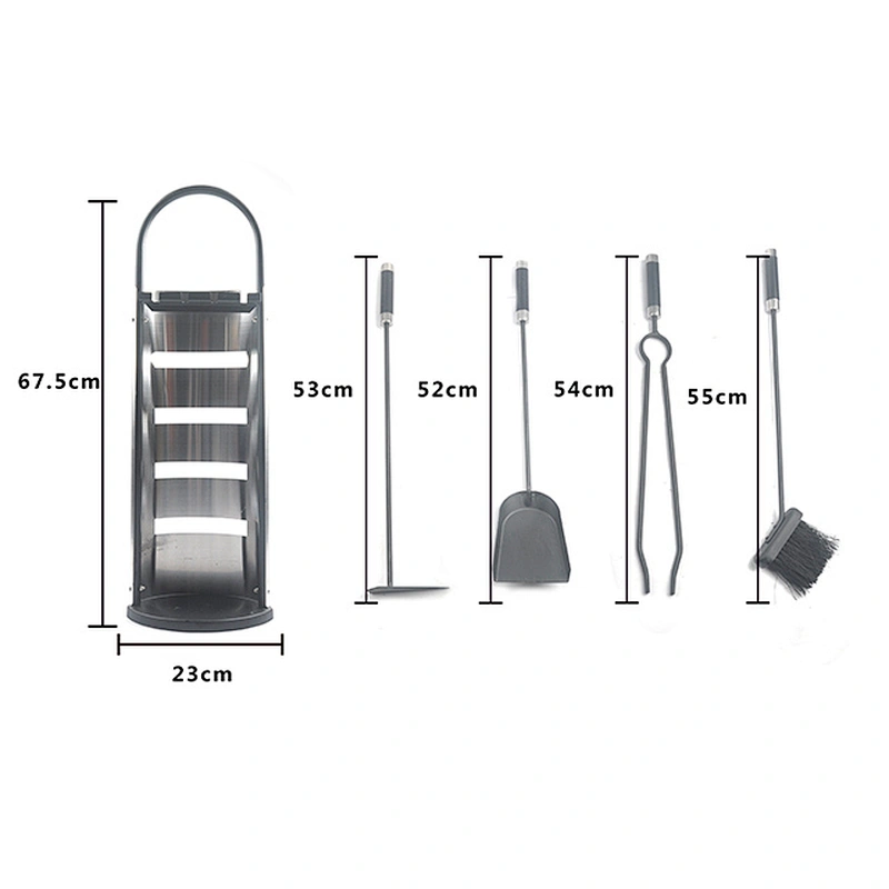 High quality indoor metal fireplace tool set