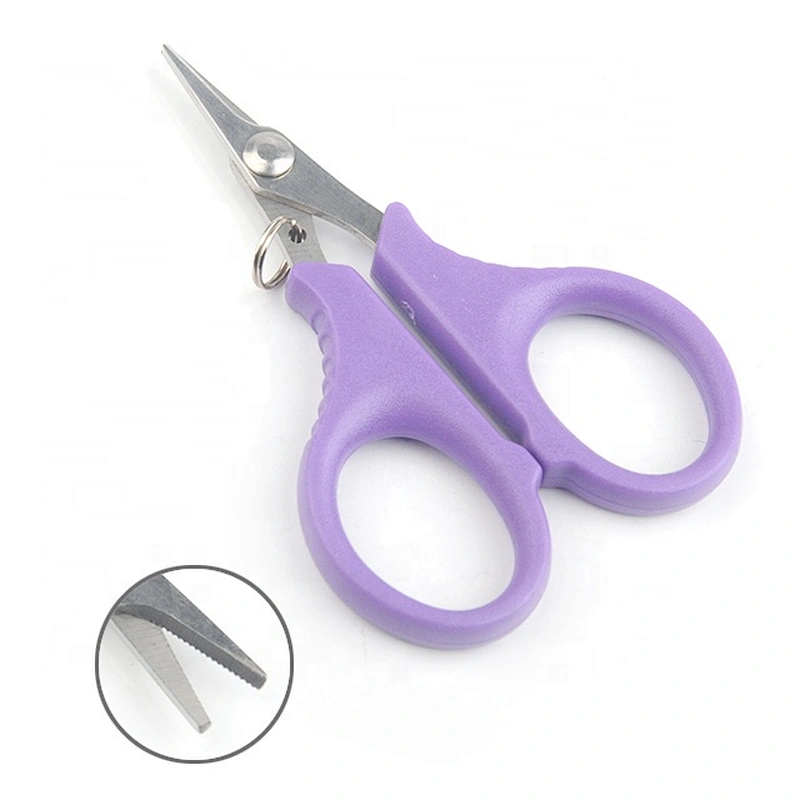 Purple Color  Handle Stainless Steel Fishing  Line Cutter  Outdoor Fishing Pliers Lure Bait New Remover