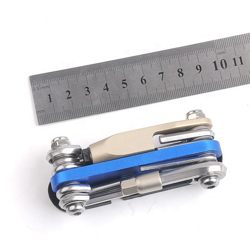 Easy Carry Blue Color Multi Function Combination Phillips Screwdriver Pocket Folding Tools
