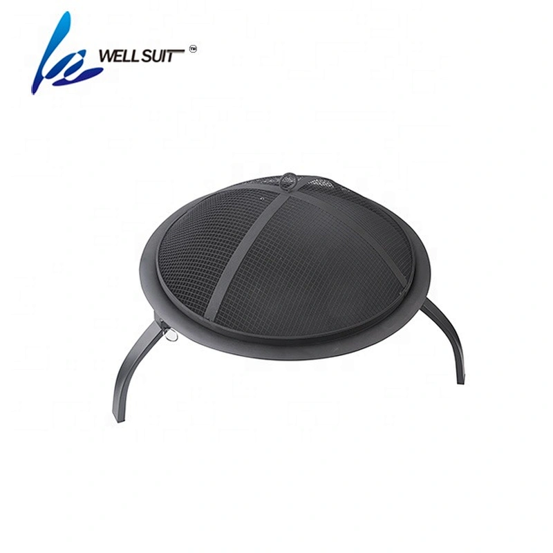 outdoor garden  metal  black foldable  fire pit
