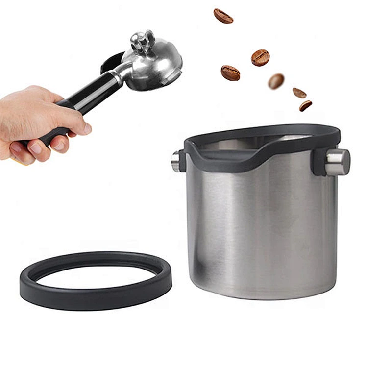 Stainless steel coffee tools coffee knock box coffee grounds box