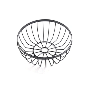 Round shape kitchen vegetable fruit metal basket wire mesh storage baskets