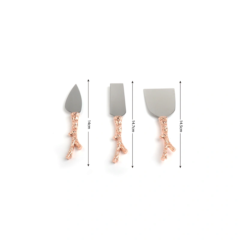 Wholesale custom stainless steel cheese slicer cheese knife set for cheese