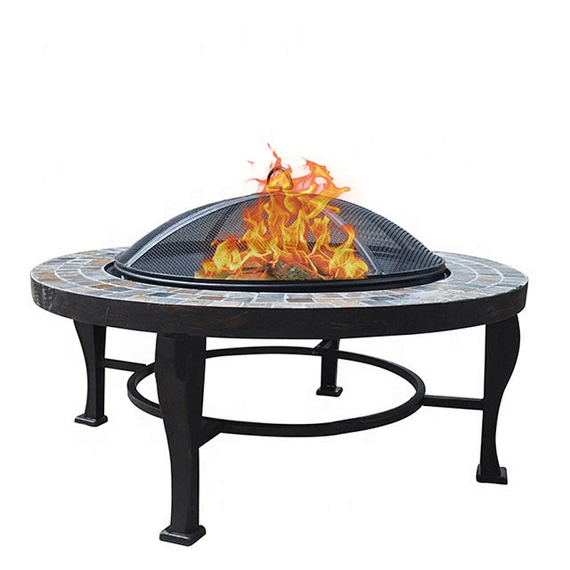 Garden outdoor camping natural stones large fireplace fire pit