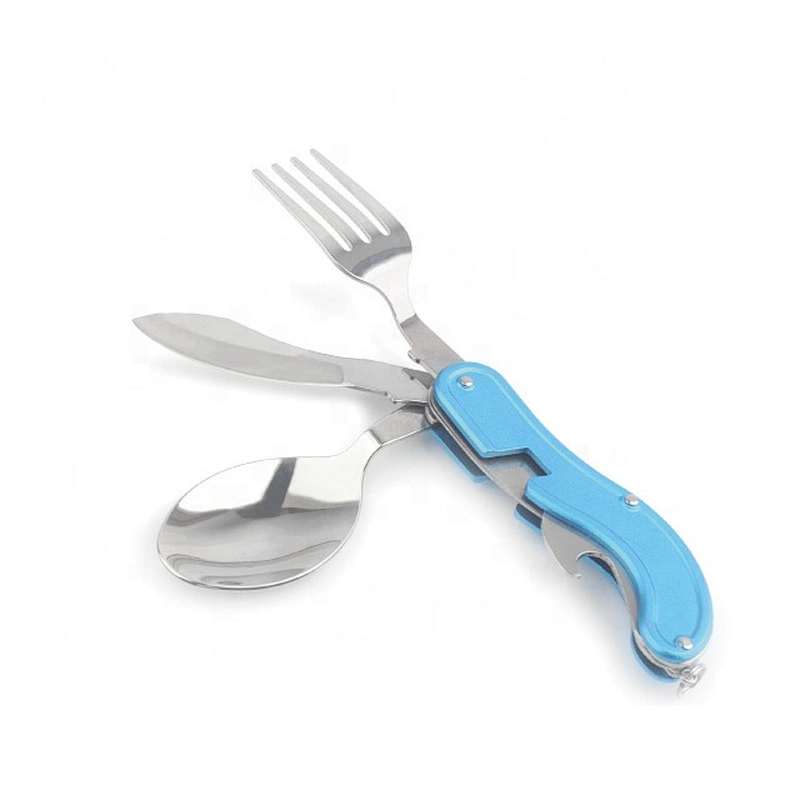2019  Hot selling Aluminium Handle  Foldable Spoon Fork Knife