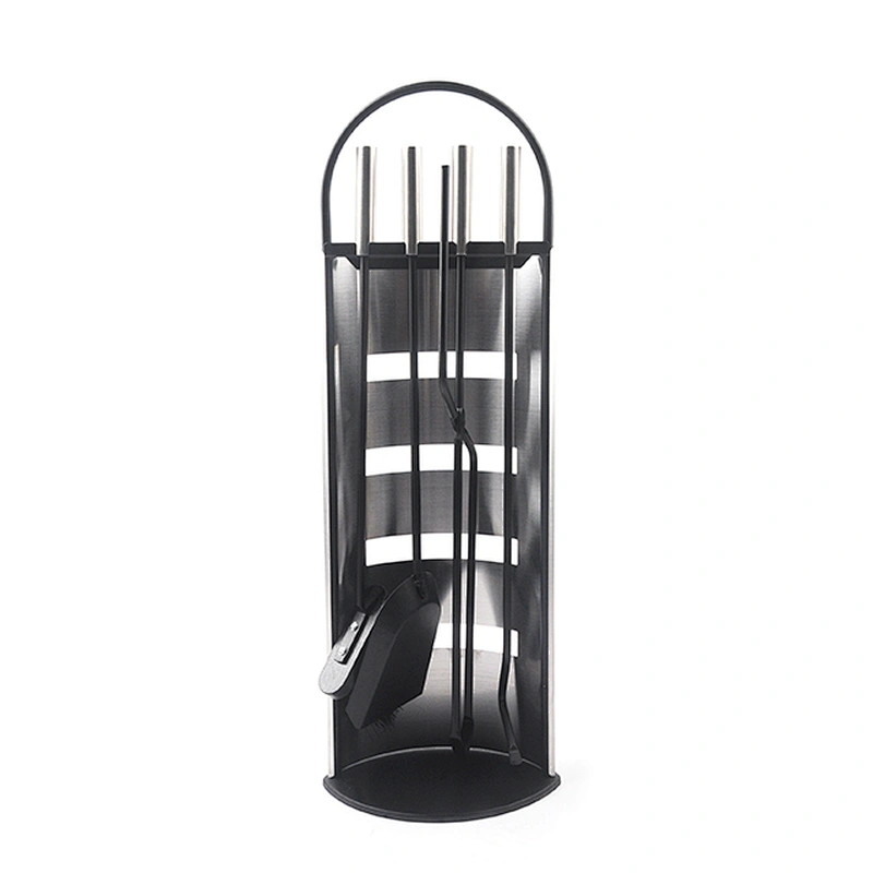 Black powder coating wholesale tools for fireplace accessories
