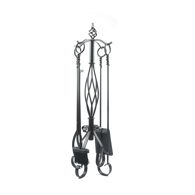 Fireplace accessories  black coating outdoor fireplace tools out door set for garden