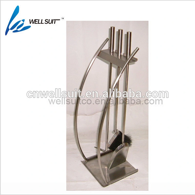 Hot selling stainless steel fireplace accessories 5 in 1 outdoor indoor fireplace tool set