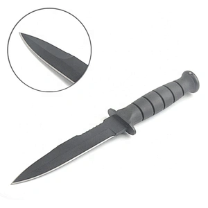 Glock Style Stainless Steel Outdoor Camping Survival Hunting Knife with Sheath