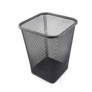 Rectangular cheap trash can office step trash bin metal waste bin