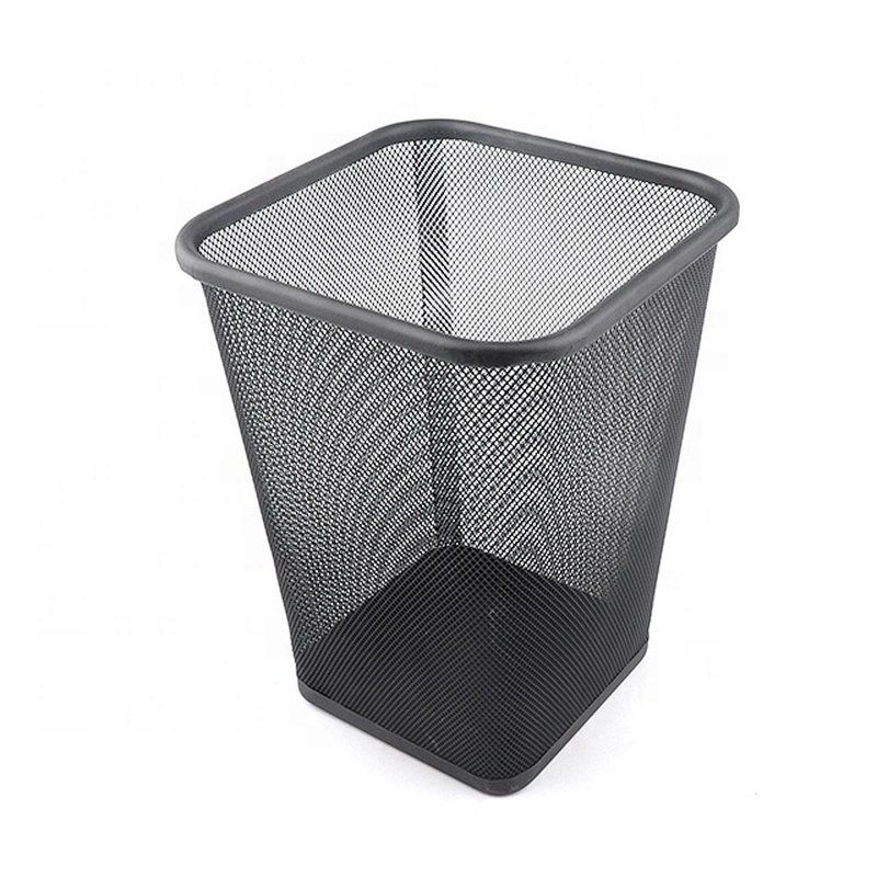 Rectangular cheap trash can office step trash bin metal waste bin