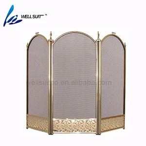 Good price fireplace screen fire screen With Black Powder Coating for fireproof