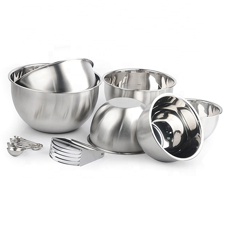 New design good quality  stainless steel food grade mixing bowl  set