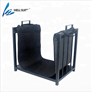 Endurable metal firewood storage rack