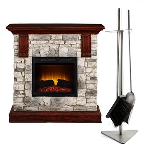 Outdoor metal fireplace tool 3pcs set house garden fireplace accessories