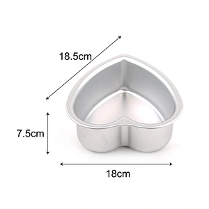 Aluminium cake bread oven baking pan aluminum bakery trays,heart-shaped aluminium bakeware