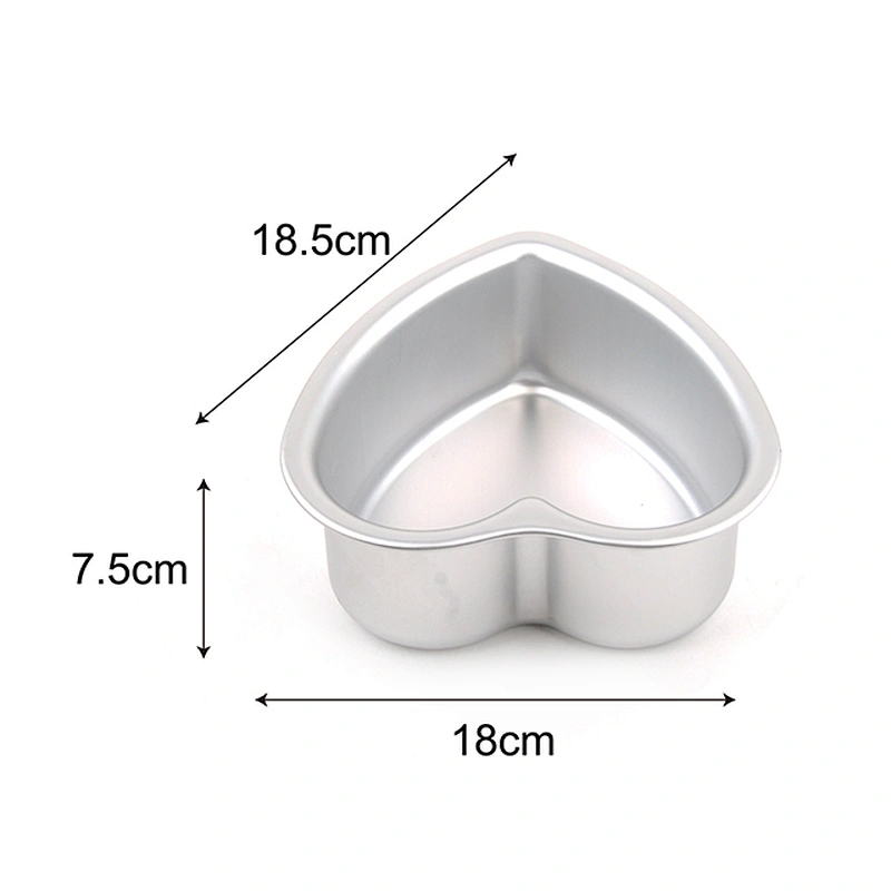 Aluminium cake bread oven baking pan aluminum bakery trays,heart-shaped aluminium bakeware