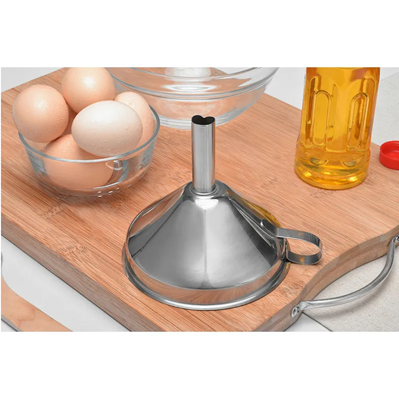 Stainless steel oil funnel food funnel for home kitchen accessories