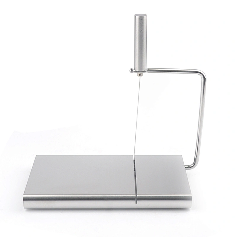 New Creative Kitchen Gadget Butter Cutting Plate Custom Stainless Steel Food Cheese Slicer Cheese Wire Cutter