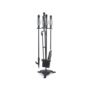 Hot selling indoor metal fireplace tool accessory fireplace 4pcs set