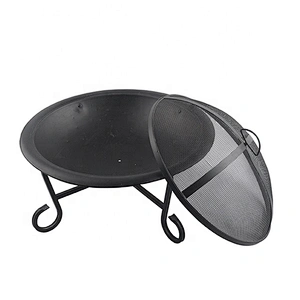 Metal camping fire bowl iron steel outdoor fire basket