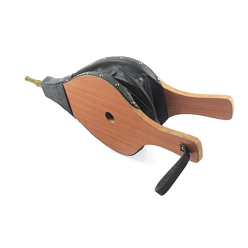 Large Fireplace Bellows Wooden Air Blower with Hanging Strap for Outdoor Camping BBQ