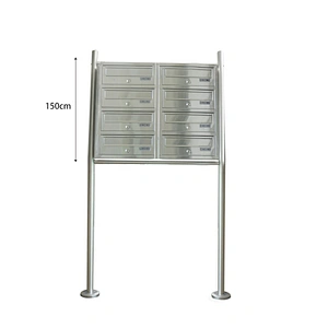 Wrought Stainless Steel Free Standing Residential Mailboxes With Posts