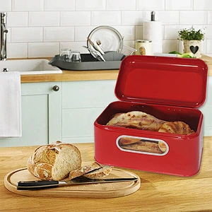 Hot selling high quality commercial colorful plastic bread box bin for kitchen accessoires