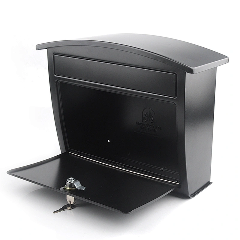 Mailbox Metal Outdoor Wall Mounted Garden Black Coating Mailbox