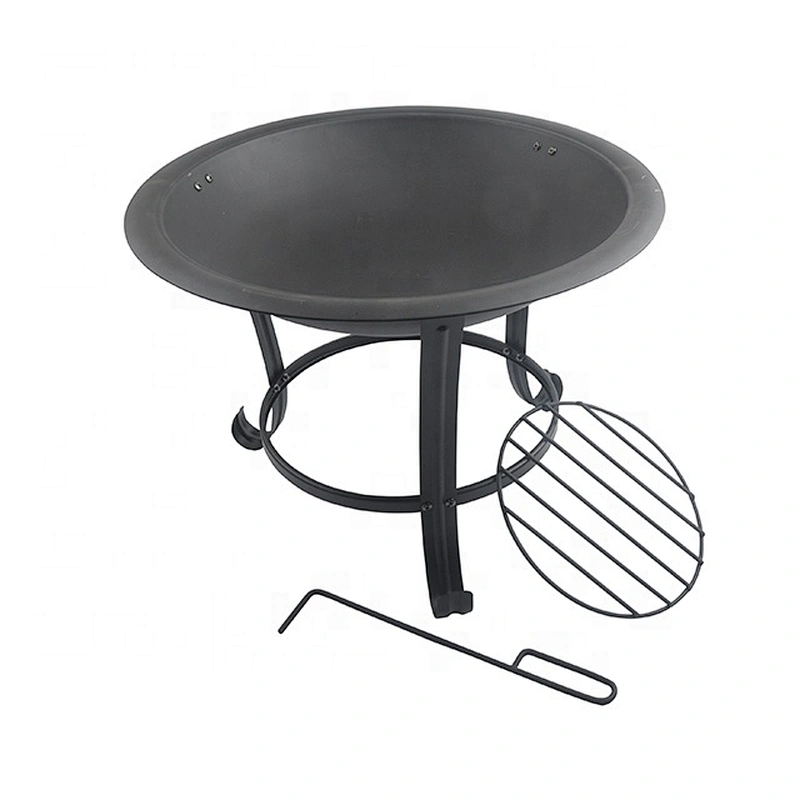Steel outdoor garden round camping fire pit fire basket