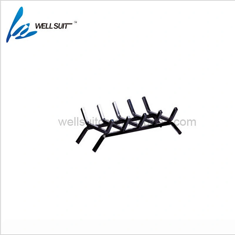 Log Grate/Blackl Fire Log Rack/Fireplace Grate With Black Powder Coating
