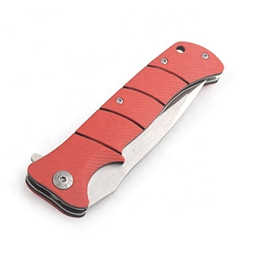 Customized Color G10 Handle Stainless Steel  Blade Folding Pocket Survival Knife with Belt Clip