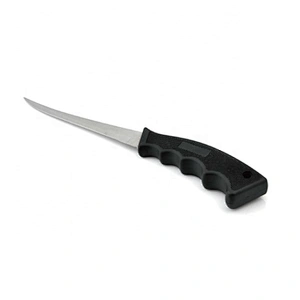 Soft Handle Stainless Steel Blade Outdoor Camping Filet Knife With PP Sheath