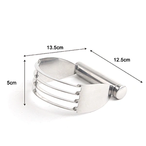Stainless steel spring chef dough blender