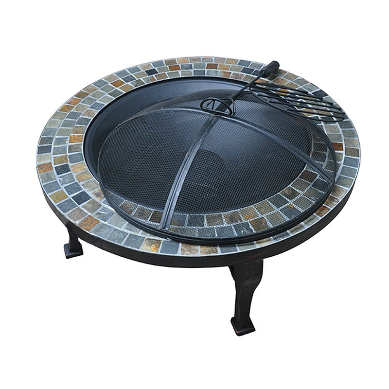 Patio heater outdoor used Square wood burning carbon steel fire pit for Garden BBQ