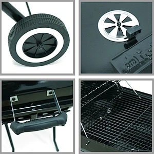 kettle garden trolley portable bbq grill charcoal grills outdoor