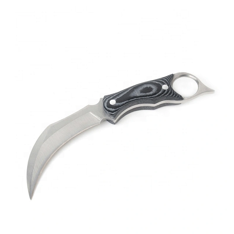 CS Shape Stainless Steel Blade  Pocket Knife with Micarta handle