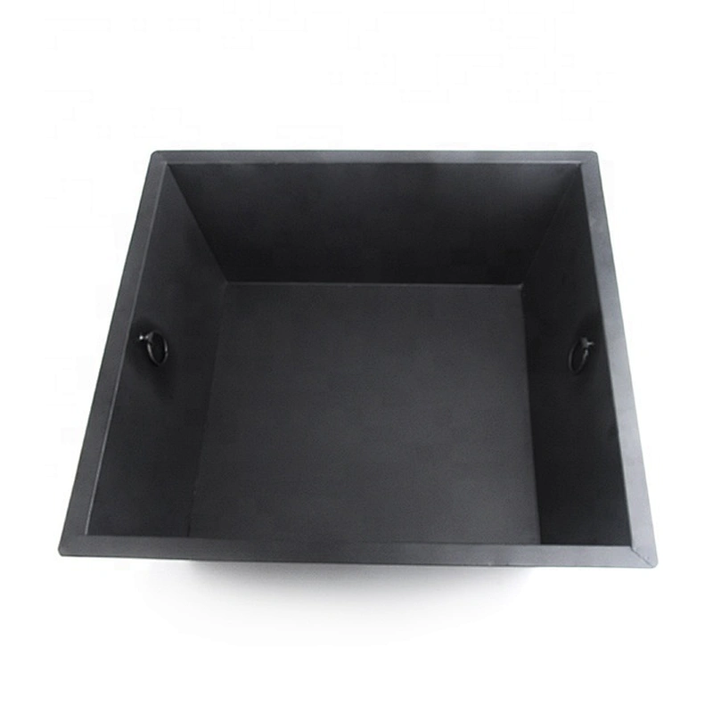 Outside camping outdoor fire pit steel bowl table square fire pit