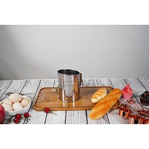 Factory direct sales free sample stainless steel flour sifter mesh size