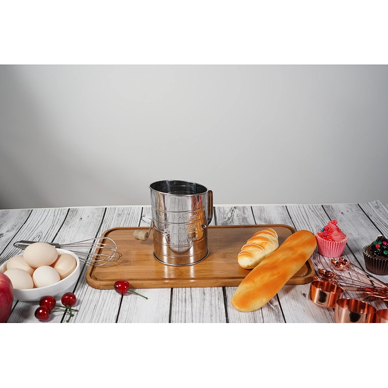 Factory direct sales free sample stainless steel flour sifter mesh size