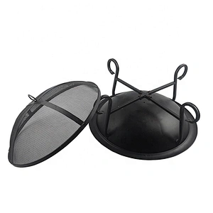 Metal camping fire bowl iron steel outdoor fire basket