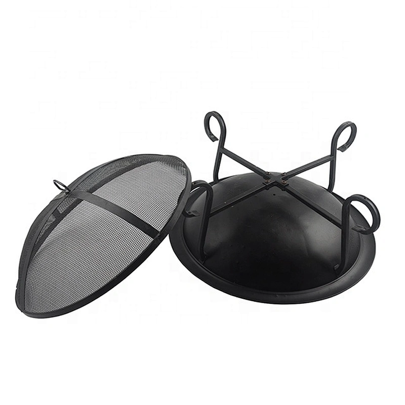 Metal camping fire bowl iron steel outdoor fire basket