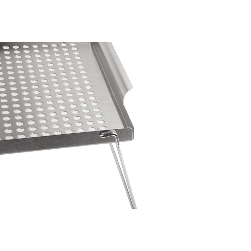 Hot Sales BBQ pan Durable 430 Stainless steel Grill pan,Vegetable Basket Pan